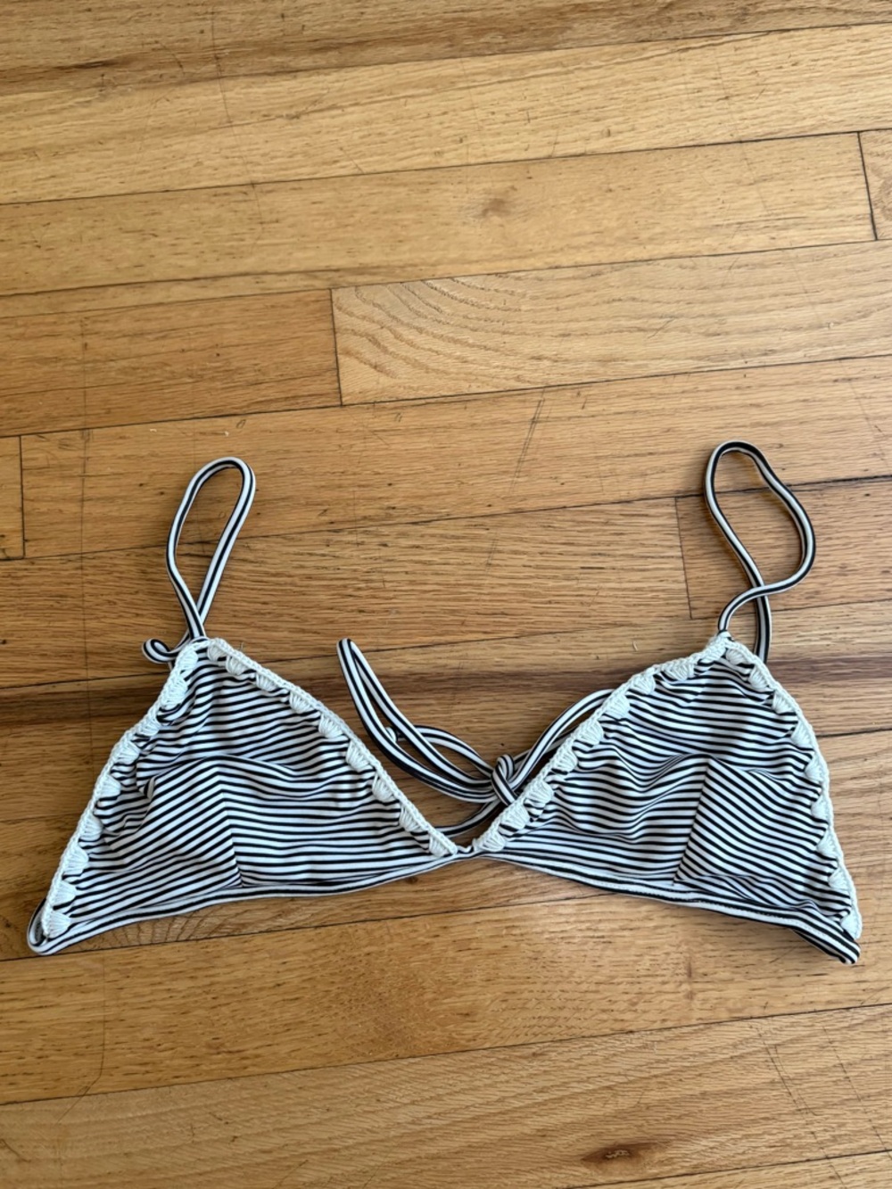Posh Pua Striped String Bikini Top